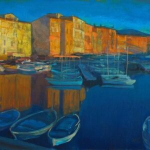 Kukhar, N. - "Blue boats in the morning"