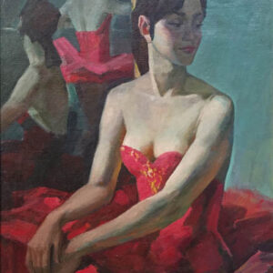 Merkulieva, M.(1904-1982) - "Ballerina in red"