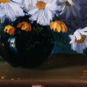 AB - "Unnamed (Daisies in black vase)"