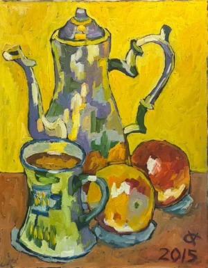 Untitled (Still Life with Pot, Cup and Fruit)